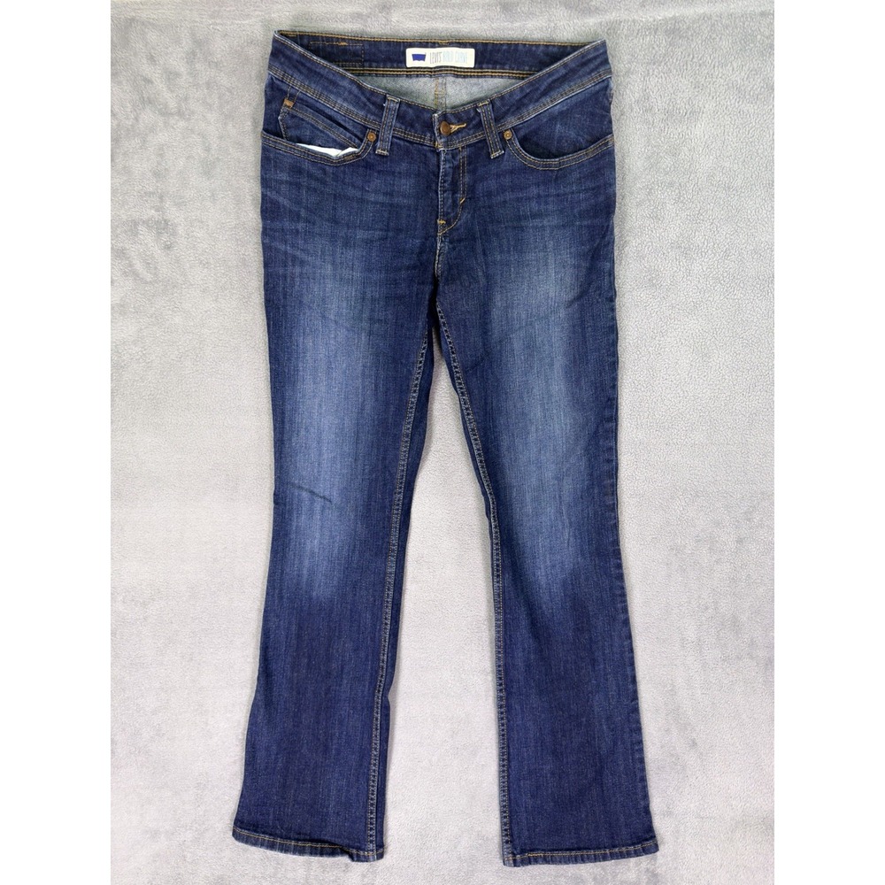 Levis Jeans Womens 13M Blue Bootcut Dark Wash Denim Bold Curve Low Rise Stretch
